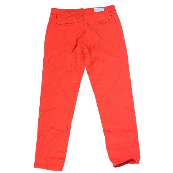 AG Adriano Goldschmied Crop Pants Size 28R Orange Tailored Trouser Stretch 30X27 - Picture 8 of 8